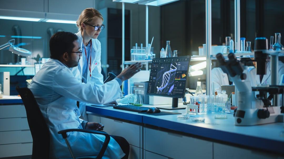 Doctors discussing patient results